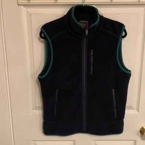 UNTUCKit Davis Men’s Sherpa Zip-Up Best Navy & Green Size Small